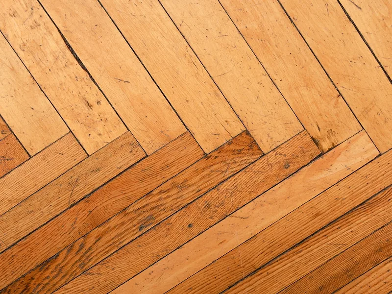 A timber floor in a home